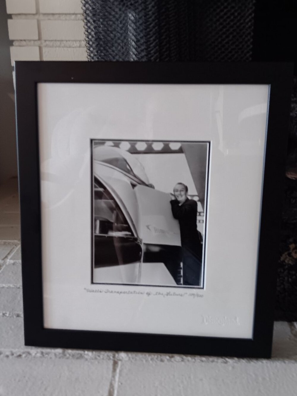 Disneyland wall's transportation of the future Walt Disney photo 109/500 COA0